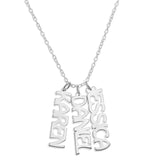 VERTICAL NAME PENDENT 'ADD ON' - STERLING SILVER