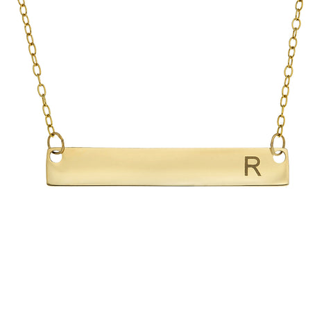 Horizontal Bar Necklace - GOLD
