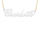 LIMITED EDITON NAME NECKLACE SCRIPT - STERLING SILVER WITH GOLD CHAIN