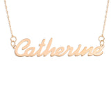 Name Necklace in Rose Gold - Simple Script Font
