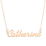 Name Necklace in Rose Gold - Simple Script Font