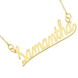 NAME NECKLACE LEARNING CURVE FONT - GOLD