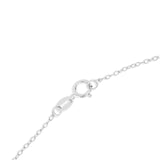 Letter Charm Name Choker Necklace in Sterling Silver 925