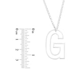 WIRE SINGLE INITIAL PENDENT - STERLING SILVER