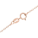Roman Birthday Circle Necklace in Rose Gold plated Sterling Silver