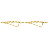 NAME EAR CLIMBER - YELLOW GOLD PLATED