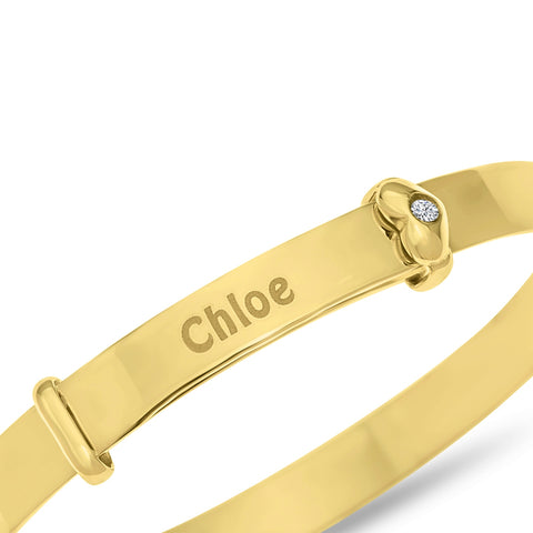 Buy Gold Plated Adjustable Baby Gold Bangle Bracelet